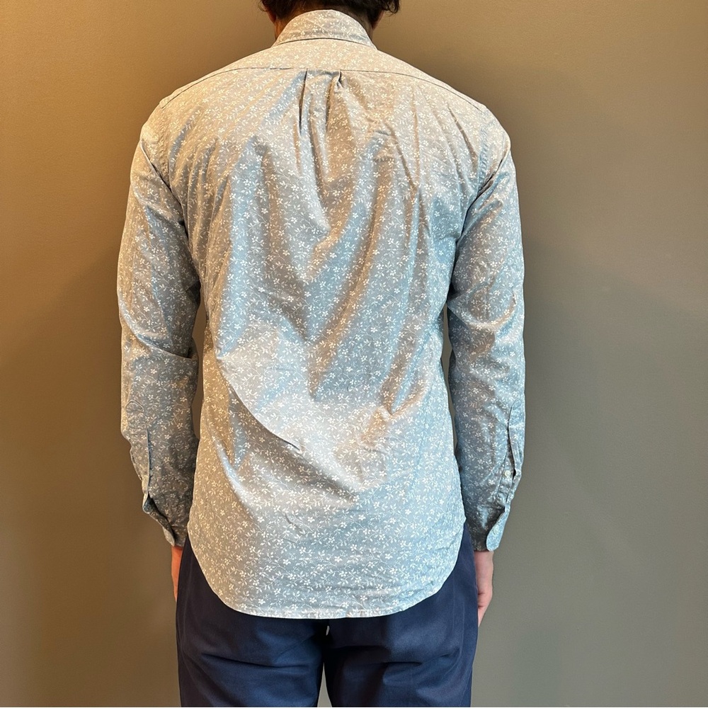 J. Crew Blue Patterned Casual Button Down Shirt - image 2